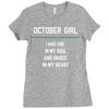October Girl Ladies Fitted T-Shirt