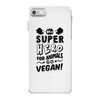 Be A Super Hero For Animals Go Vegan! iPhone 7 Case