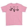 man woman geek symbols Youth Tee