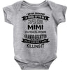 Super Cool Mimi Of A Freaking Awesome Granddaughter Baby Onesie
