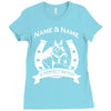personalised pony horse and rider Ladies Fitted T-Shirt