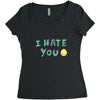 I HATE YOU Women's Triblend Scoop T-shirt