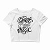 don't stop the music Crop Top