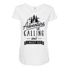 adventure calling and i must go woods ex Maternity Scoop Neck T-shirt