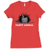 party animal Ladies Fitted T-Shirt