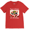pug dog christmas V-Neck Tee