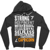 Strong Independent Motivated Capricorn Zipper Hoodie