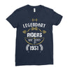 legendary riders are born in 1951 Ladies Fitted T-Shirt