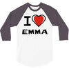 i love emma 3/4 Sleeve Shirt