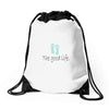 the good life Drawstring Bags