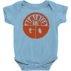 demented are go band logo screen printed Baby Onesie