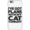 plans with my cats tonight iPhone 6/6s Case