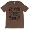 legends were born in october genuıne 1996 qualıty one kind of aged l T-Shirt