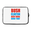 bush clinton large Laptop sleeve