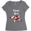 mama bear floral Women's Triblend Scoop T-shirt