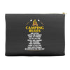 Camping Rules Accessory Pouches