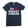 fuck breast cancer Ladies Fitted T-Shirt