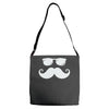 hipster glasses and moustache Adjustable Strap Totes