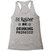 drinking prosecco Racerback Tank