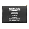 Super November Girl Accessory Pouches
