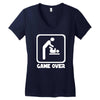 game over daddy funny Women's V-Neck T-Shirt
