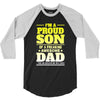 proud son dad 3/4 Sleeve Shirt