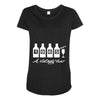 bottles 1965   mens funny Maternity Scoop Neck T-shirt