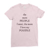 poodle lover Ladies Fitted T-Shirt