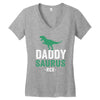 Daddysaurus Women's V-Neck T-Shirt