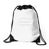 lipstick diamonds champagne Drawstring Bags