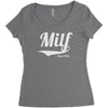 milf since 2012 Women's Triblend Scoop T-shirt