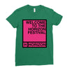 welcome to the horizon festival Ladies Fitted T-Shirt