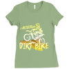 motorbike, love riding my dirtbike Ladies Fitted T-Shirt