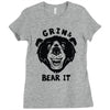 grin and bear it Ladies Fitted T-Shirt