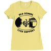 old school tech support Ladies Fitted T-Shirt