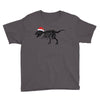 t rex skeleton santa claus Youth Tee