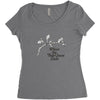 where the side quest ends Women's Triblend Scoop T-shirt