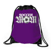 soccer mom rhinestone Drawstring Bags