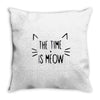 meow Throw Pillow