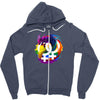 lesbian pride dragon Zipper Hoodie