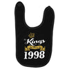 kings are born in 1998 Baby Bibs