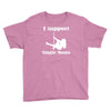 i support single moms Youth Tee