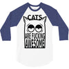 cats are fucking awesome 3/4 Sleeve Shirt
