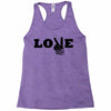love peace Racerback Tank