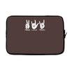 peace love rock funny Laptop sleeve