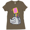 pop tart Ladies Fitted T-Shirt