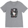 girl snake skull V-Neck Tee