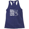 real men love cats Racerback Tank