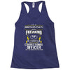 proud dad freaking Racerback Tank