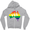 Vote Yes Australia Zipper Hoodie